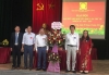 Các ông bà lãnh đạo HKH huyện Ứng Hòa tặng hoa chúc mừng Đại hội xã Sơn Công