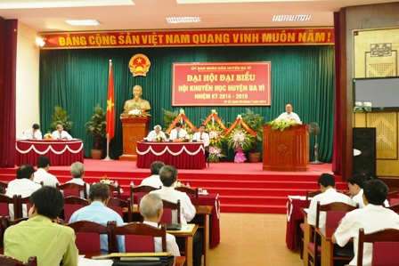 HỘI KHUYẾN HỌC BA VÌ TỔ CHỨC ĐẠI HỘI NHIỆM KỲ 2014 - 2019