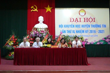 HỘI KHUYẾN HỌC HUYỆN THƯỜNG TÍN TỔ CHỨC ĐẠI HỘI LẦN THỨ IV, NHIỆM KỲ 2016-2012