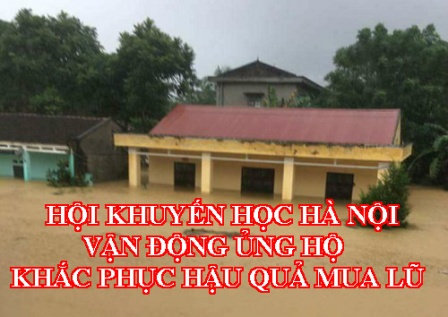 HỘI KHUYẾN HỌC HÀ NỘI TRAO KINH PHÍ VẬN ĐỘNG ỦNG HỘ KHẮC PHỤC HẬU QUẢ MƯA LŨ ĐỐI VỚI CÁC ĐỊA PHƯƠNG