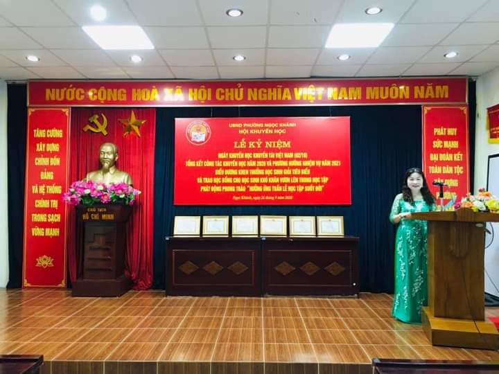 HỘI KHUYẾN HỌC PHƯỜNG NGỌC KHÁNH, QUẬN BA ĐÌNH TỔNG KẾT CÔNG TÁC KHUYẾN HỌC NĂM 2020 VÀ TỔ CHỨC NGÀY HỘI KHUYẾN HỌC