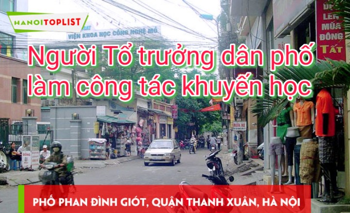 NGƯỜI TỔ TRƯỞNG DÂN PHỐ LÀM CÔNG TÁC KHUYẾN HỌC