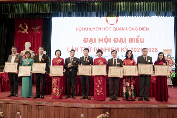 HỘI KHUYẾN HỌC QUẬN LONG BIÊN TỔ CHỨC THÀNH CÔNG  ĐẠI HỘI ĐẠI BIỂU LẦN THỨ IV, NHIỆM KỲ 2021-2026