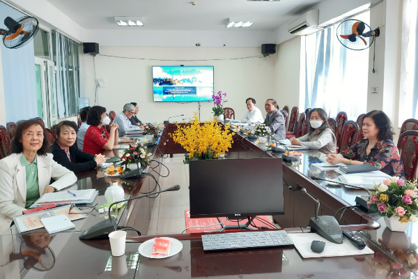 Ông Phan Lạc Sắc, UV Ban Thường vụ HKH Hà Nội dự Hội nghị Hội khuyến học quận Tây Hồ bàn công tác Quí II.2022