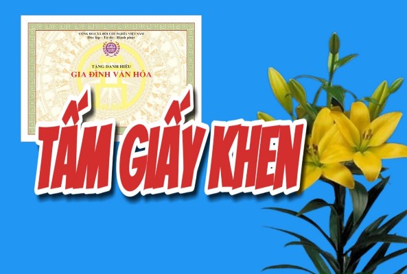 TẤM GIẤY KHEN