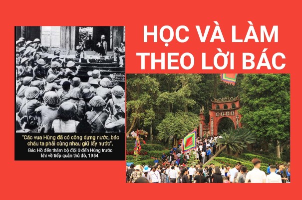 Ngày 19.9.1954 Bác Hồ nói với các chiến sỹ trước cửa Đền Hạ.