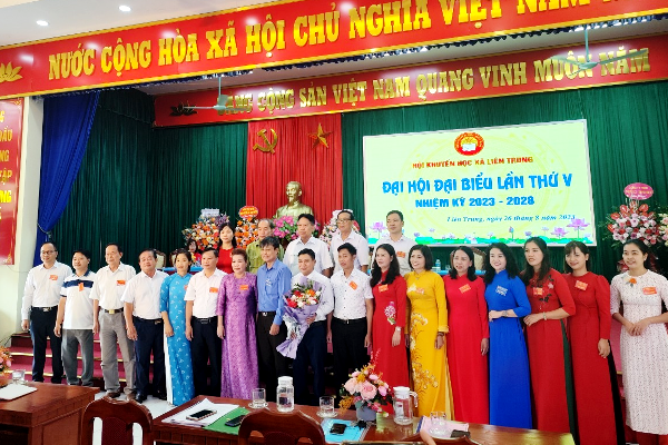 ĐẠI HỘI ĐẠI BIỂU HỘI KHUYẾN HỌC XÃ LIÊN TRUNG LẦN THỨ V, NHIỆM KỲ 2023 - 2028 THÀNH CÔNG TỐT ĐẸP