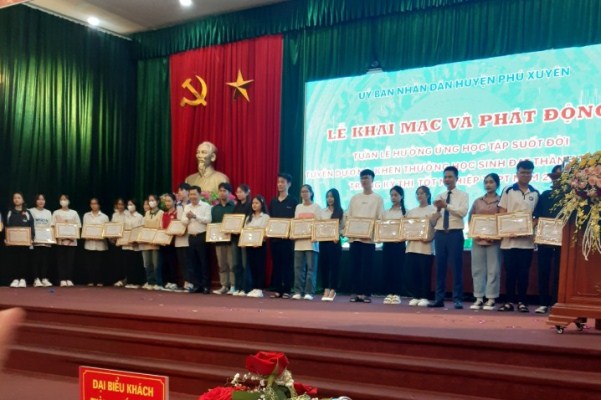 HUYỆN PHÚ XUYÊN TỔ CHỨC KHAI MẠC VÀ PHÁT ĐỘNG TUẦN LỄ HƯỞNG ỨNG HỌC TẬP SUỐT ĐỜI NĂM 2023
