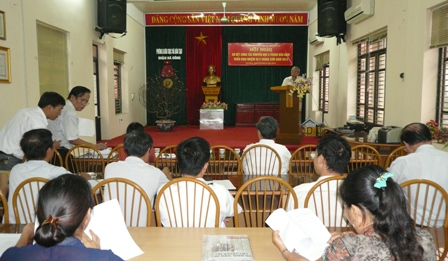 HỘI KHUYẾN HỌC QUẬN HÀ ĐÔNG TỔ CHỨC HỘI NGHỊ SƠ KẾT CÔNG TÁC KHUYẾN HỌC 6 THÁNG ĐẦU NĂM  VÀTRIỂN KHAI NHIỆM VỤ 6 THÁNG CUỐI NĂM 2013